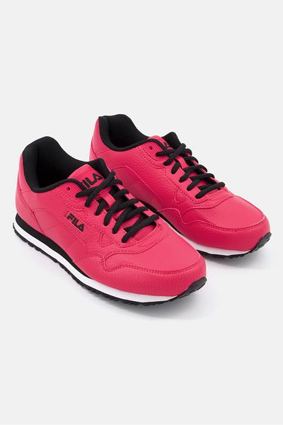 Fila Men Cress PB Lace Up Running Shoes, Red Combo
