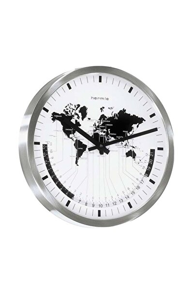 Hermle Wall Clock 30504-002100, Quartz, White, Analogue, Modern