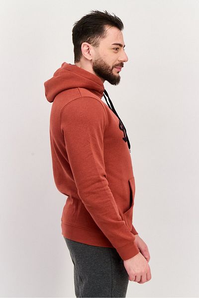 Hurley Men Sportswear Fit Long Sleeve Outdoor Sweatshirts, Rust