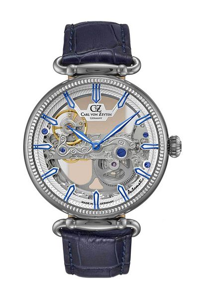 Carl Von Zeyten Mens Watch Cvz0031wh, Automatic, 42mm, 5atm