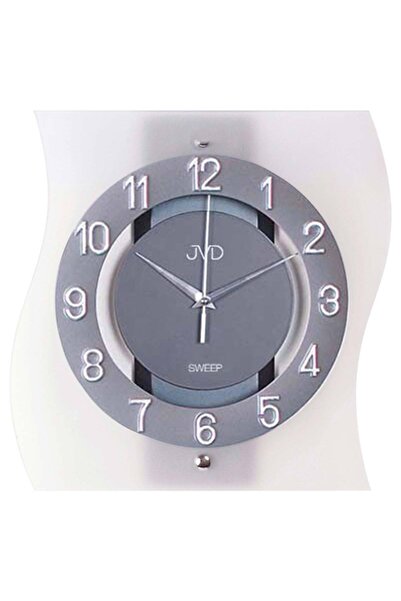 JVD Ceas de perete Ns2533.2, cuarț, gri, analogic, modern