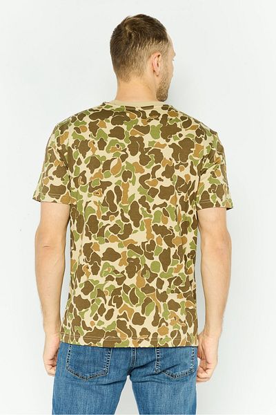 GAP Men Crew Neck Short Sleeve Animal Print T-shirt, Olive