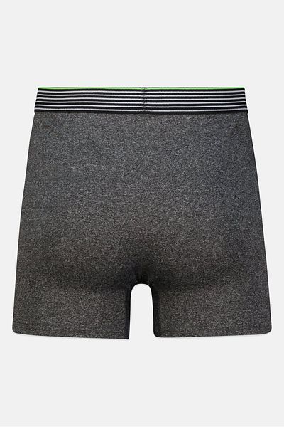 Prince Men 3 Pieces Brand Logo Boxer Brief, Black