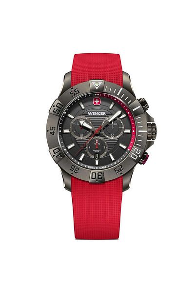 Wenger Mens Watch 01.0643.128, Quartz, 43mm, 20atm