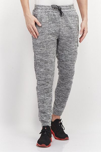 JGX Men 2 Pack Comfort Fit Drawstring Textured Jogger Pants, Black