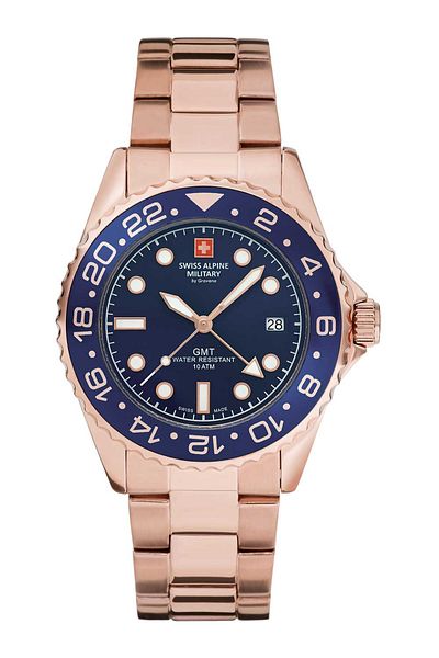 Swiss Alpine Military Mens Watch 7052.1165, Quartz, 42mm, 10atm