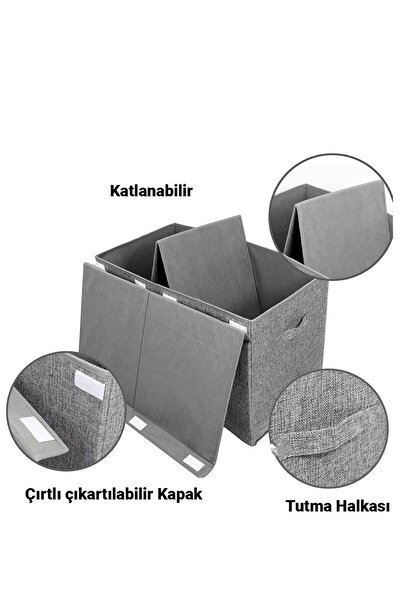 RevuBaby Büyük Oyuncak Kutusu Oyuncak Saklama Kutusu Eşya Toplama Sepeti Organizer  puzzle Sandığı