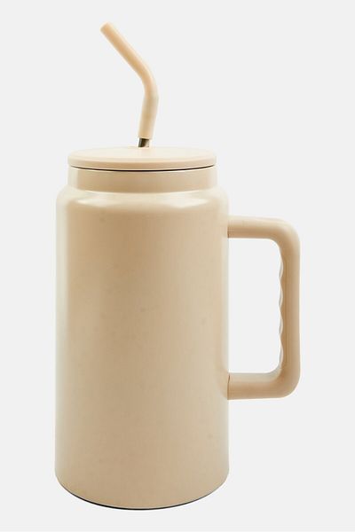 Orly Vacuum Insulated Tumbler With Lid And Straw 1,5 L, Beige