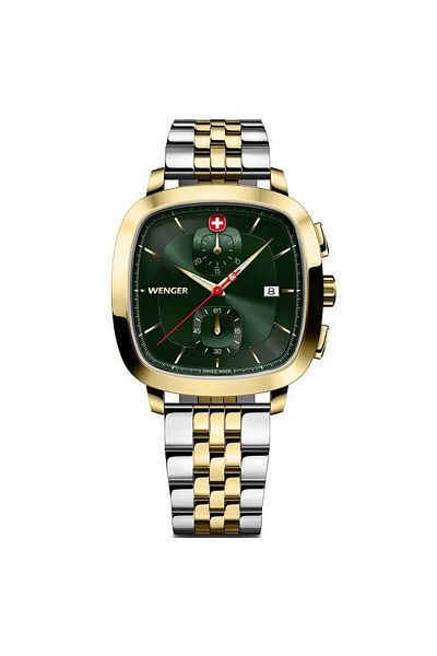 Wenger Mens Watch 01.1933.105, Quartz, 40mm, 5atm