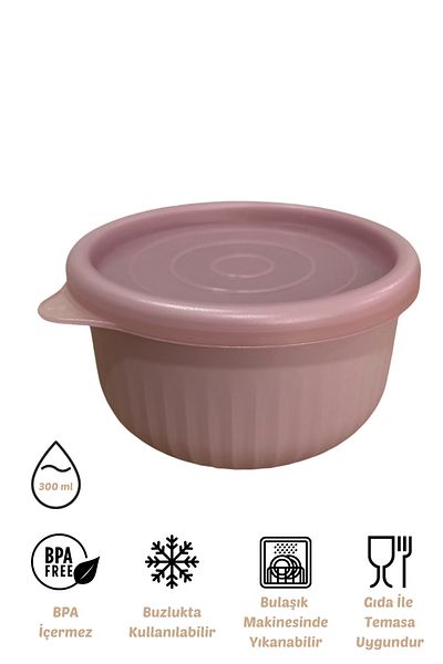 EVLE Vipahmet 0.30 Lt Pink Vacuum Storage Container