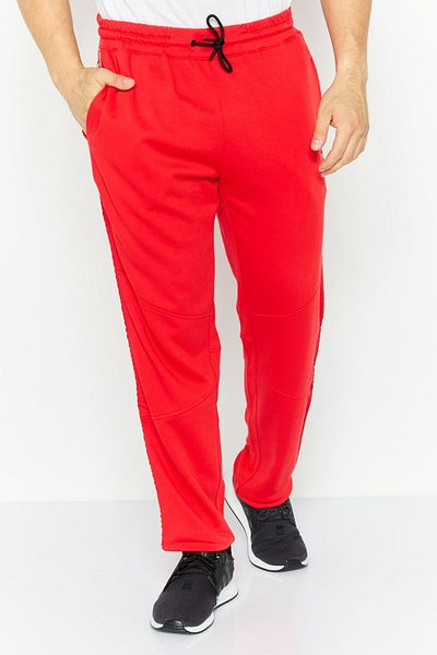 Scuderia Ferrari Men Sportswear Fit Side Tape Fleece Jogger Pants, Red