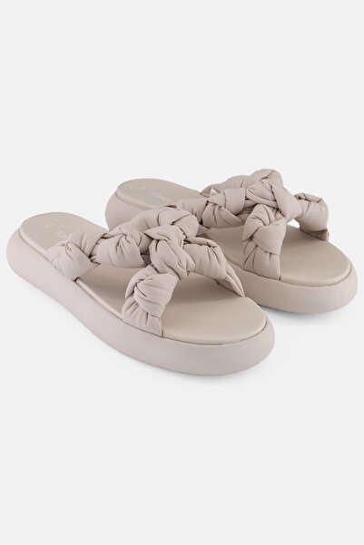 Toms صندل نسائي سهل الارتداء، بيج