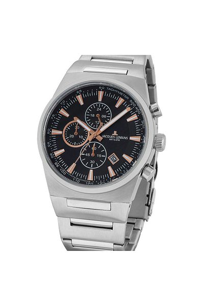 Jacques Lemans Ανδρικό ρολόι Jacques Lemans 1-1734A, Quartz, 43mm, 10ATM