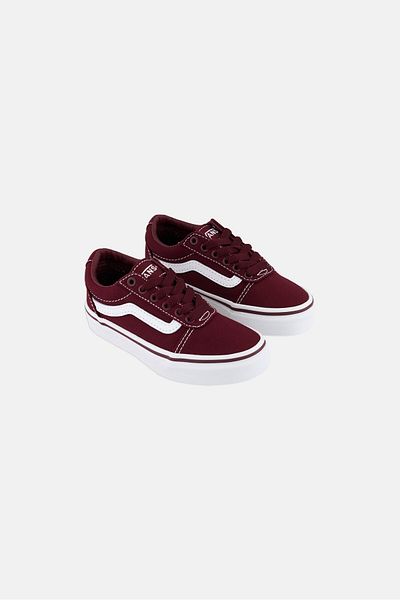 Vans Toddlers Boy Ward Lace Up Casual Shoes, Maroon