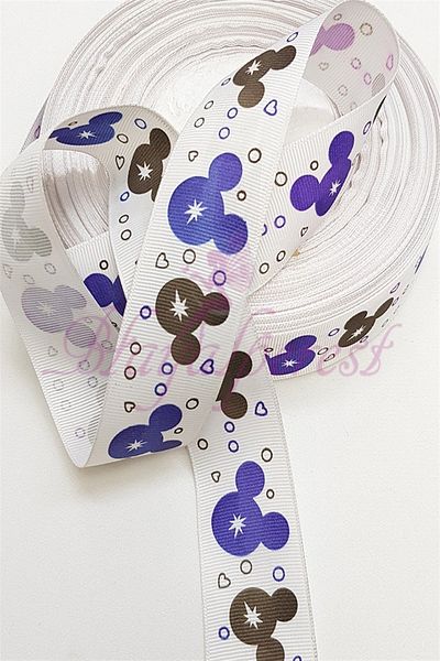 Hayalperest boncuk Λευκή κορδέλα Grosgrain με σχέδιο Hello Kıtty 3 εκ