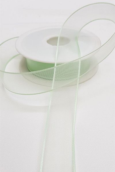 Hayalperest boncuk Water Green Organza Σατέν Κορδέλα 2,5εκ
