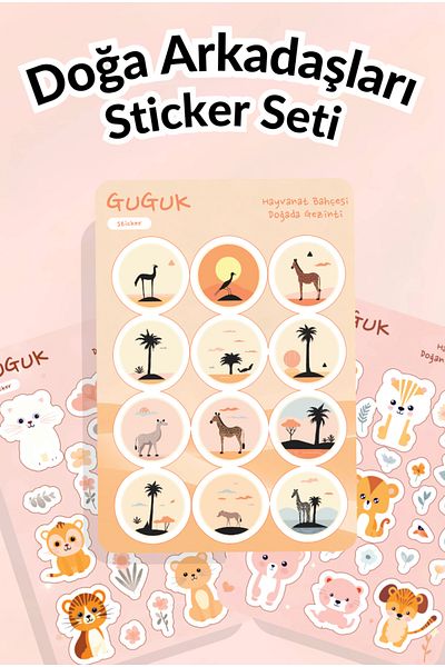 GUGUK Nature Friends Sticker Leaves Set