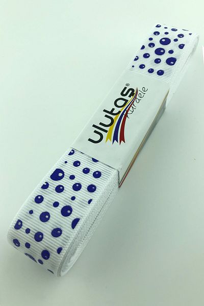 Ulutaş Κορδέλα Grosgrain Τυπωμένη Πόντοι 2,5 εκ