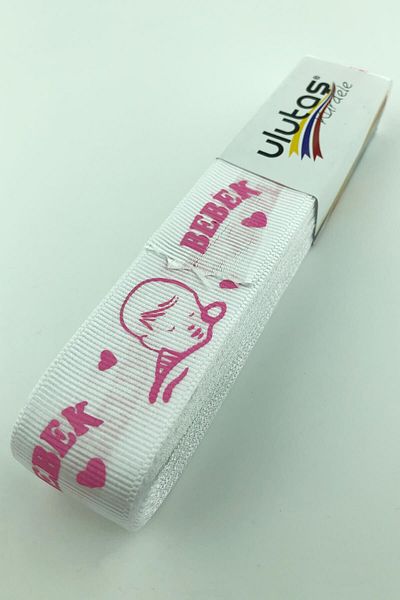 Hayalperest boncuk Καλωσορίσατε Baby Printed Grosgrain Κορδέλα 2,5 εκ