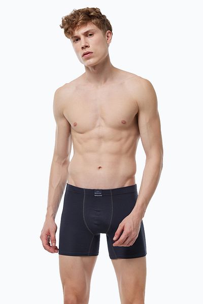 Malabadi Ανδρικό Smoked Grey 6-Pece Premium Collection Modal Long Boxer 6M250