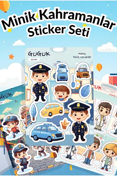 GUGUK Little Heroes Sticker Leaves Set