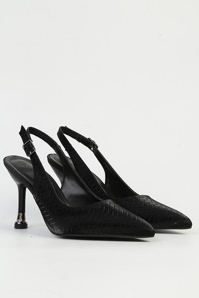 Pierre Cardin Μαύρα γυναικεία παπούτσια με τακούνι PC-54539