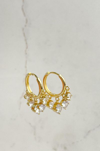 Modex Stoned Dangle Shakira Earrings