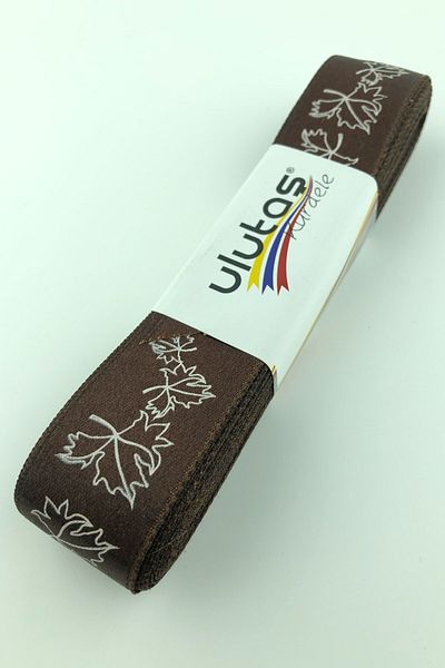 Hayalperest boncuk Panglică Satin Imprimată Frunze De Cafea 2,5 Cm