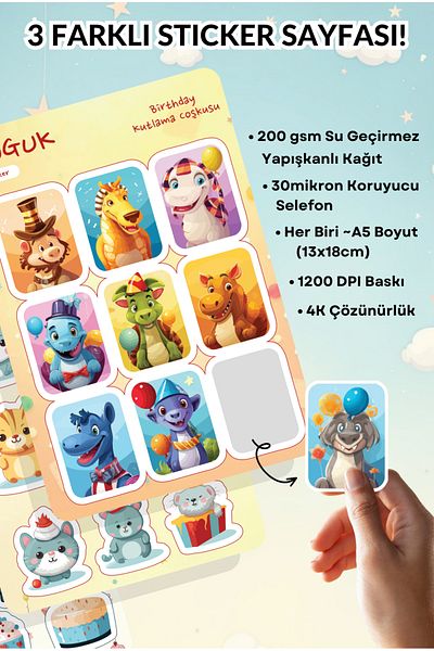 GUGUK Enthusiasm Time Sticker Leaves Set