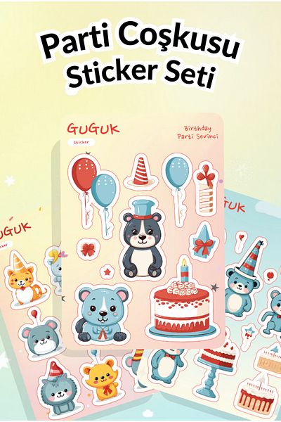 GUGUK Party Sticker Leaves Set