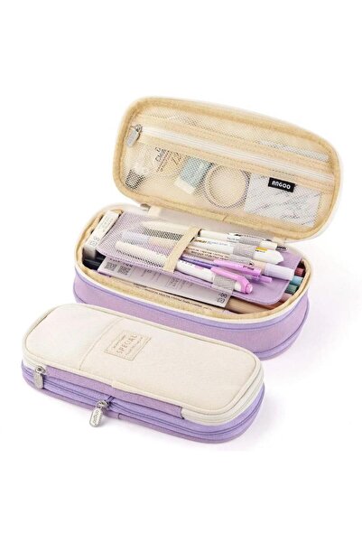 QUEVİLİY Kalemlik Kalem Kutusu çok foksiyonlu okul kalemlik kanvas 7 renk seç...