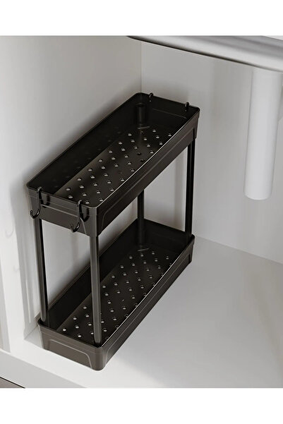 Mutfak Köşesi Makeup,Jewelry and Grooming Products Organizer, Two Shelves Stand, Two Layers Hanging Cosmetic Organizer