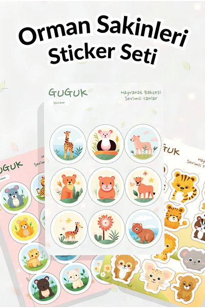 GUGUK Forest Dwellers Sticker Leaves Set
