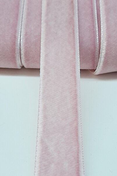 Hayalperest boncuk Pudra Kadife Kurdele 2 cm