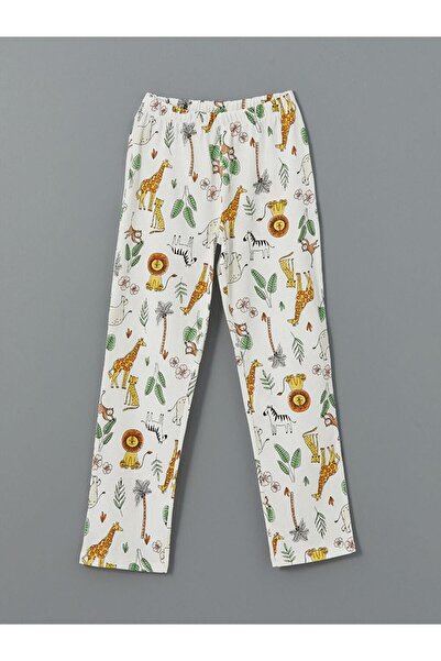 LC Waikiki LCW Kids Bisiklet Yaka Kız Çocuk Pijama Takımı