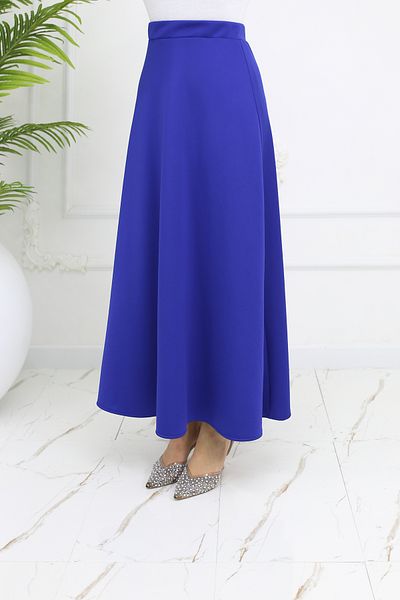 ALLMİRA FASHION Saks Puff Scuba Hijab Flared Skirt