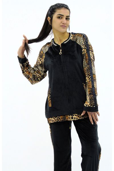 Sementa Σετ αθλητική φόρμα Leopard Combination Velvet