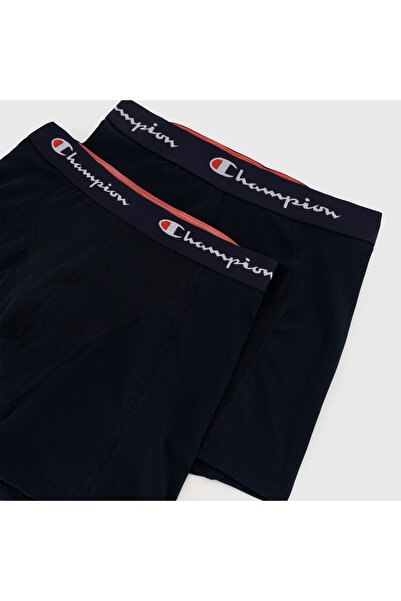 Champion Herren Boxershorts, 2er Pack - Baumwolle, Logobund, einfarbig