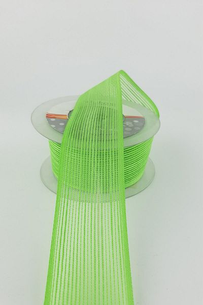 Hayalperest boncuk 4 Cm Linen Effect Ribbon - 10 Mt