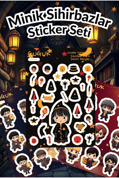 GUGUK Little Wizards Sticker Leaves Set