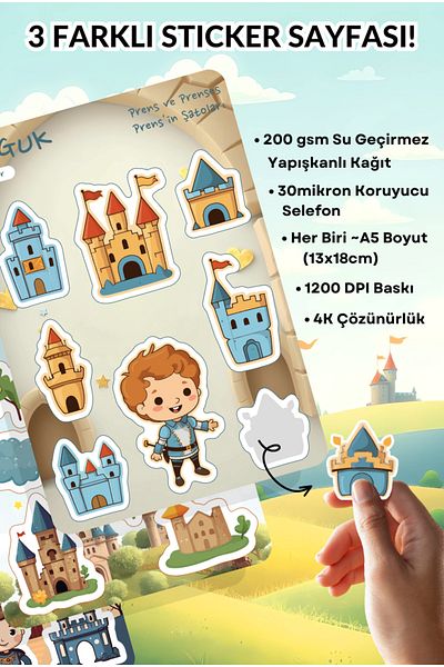 GUGUK Prince's Mysterious Kingdom Sticker Leaves Set