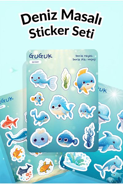 GUGUK Sea Tale Sticker Leaves Set