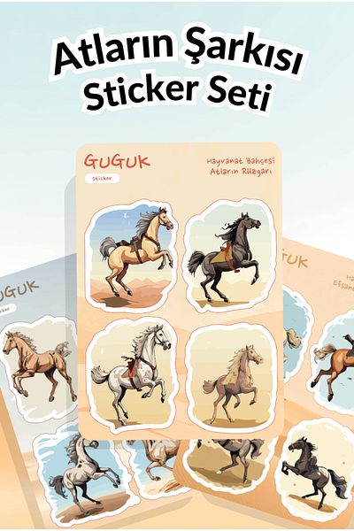 GUGUK Song of Horses Sticker Leaves Set