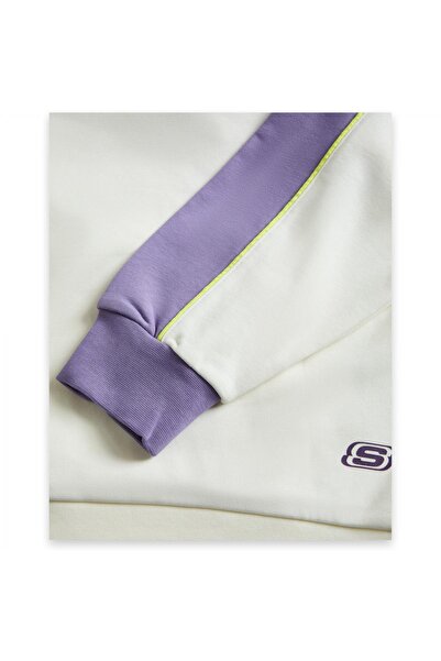 SKECHERS S242096 W Lw Fleece Hoodie Sweat Beyaz Kadın Sweatshirt