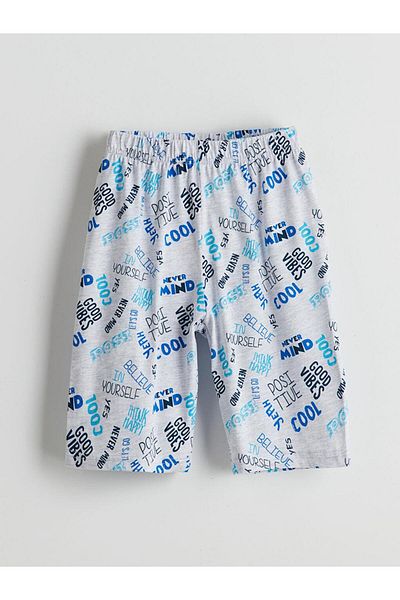 LC Waikiki Lcw Kids Elastic Waist Boys Pajama Shorts 2 Pcs