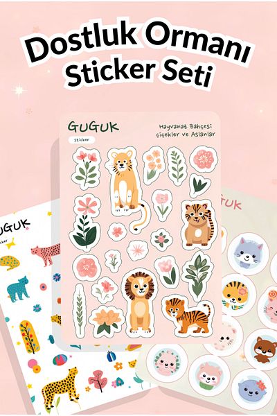 GUGUK Friendship Forest Sticker Leaves Set