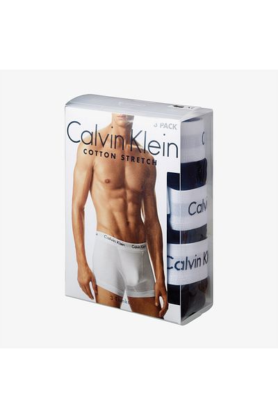 Calvin Klein Ανδρικά μπόξερ μαύρο-λευκό-γκρι με λογότυπο μάρκας και ελαστικό ιμάντα κατάλληλο για καθημερινή χρήση U2664g-998