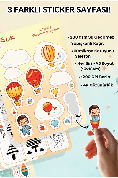 GUGUK Party Tale Sticker Leaves Set