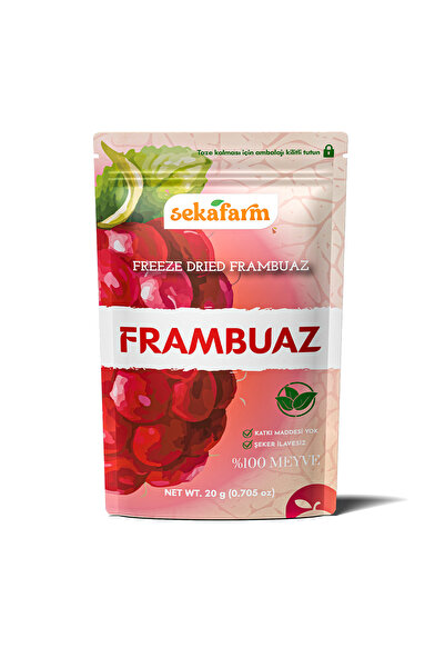 sekafarm Freeze Dried Frambuaz, Dondurularak Kurutulmuş Meyve Cipsi, Freeze D...