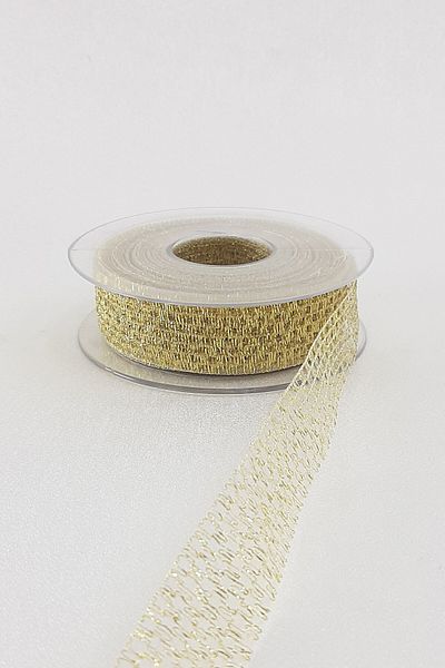 Ulutaş Κίτρινη Glitter Κορδέλα Διχτυωτό 2,5 εκ